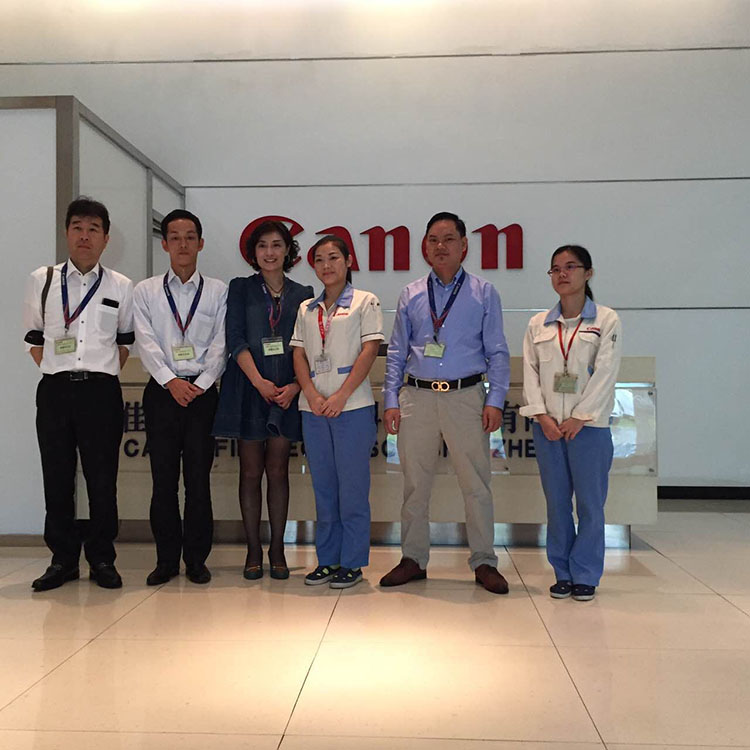 陪日本客人到、比亚迪汽车集团、华星光电集团、日本佳能精技集团